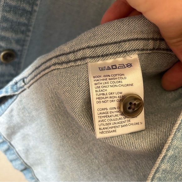 Urban Outfitters Men’s Jean Jacket Shacket XL Blue Casual Western Cowboy Work - Picture 7 of 11